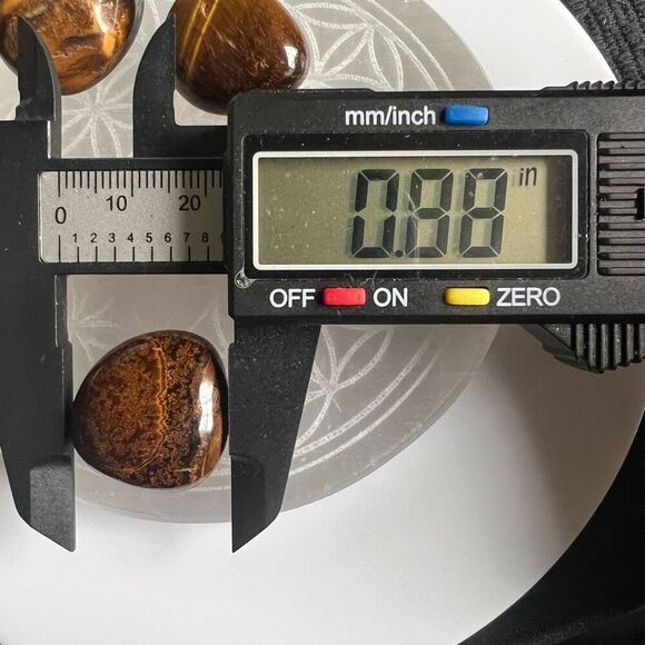 Tiger Eye Crystals Tumbled‎ Stones Set of Three (#3) - Picture 11 of 14